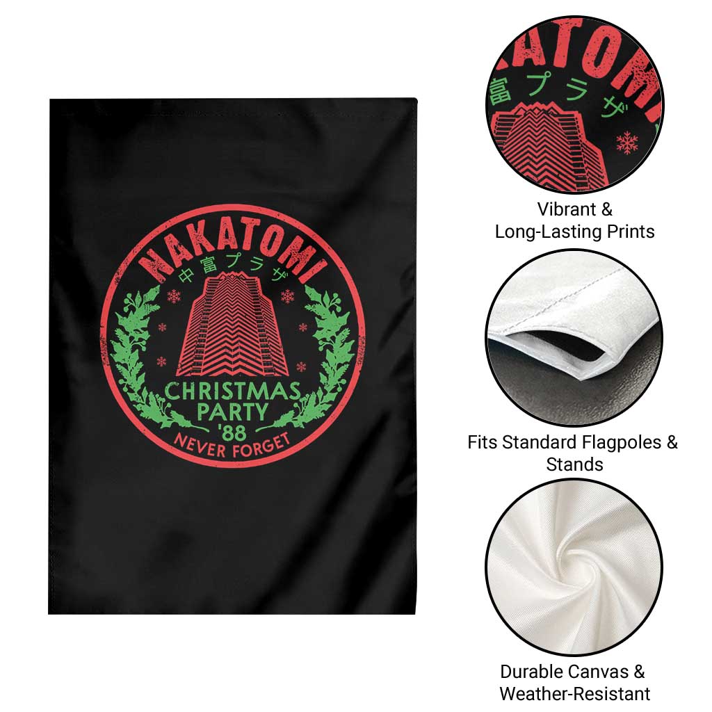 Christmas Nakatomi Plaza Garden Flag Christmas Party 1988 Never Forget Xmas Mistletoe TS11 Print Your Wear