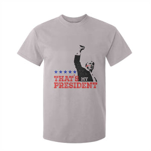 That's My President Trump 2024 T Shirt For Kid President 45 And 47 US Election TS11 Ice Gray Print Your Wear