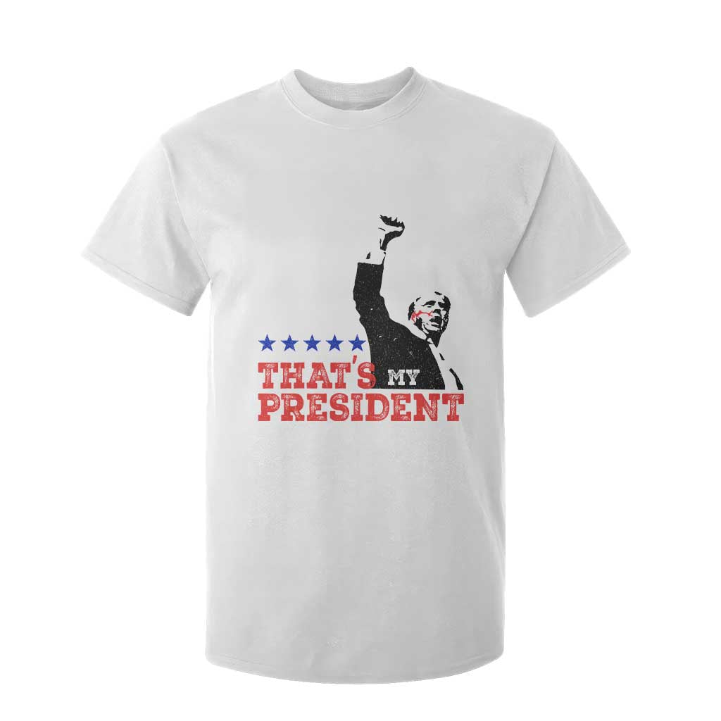 That's My President Trump 2024 T Shirt For Kid President 45 And 47 US Election TS11 White Print Your Wear