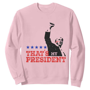 That's My President Trump 2024 Sweatshirt President 45 And 47 US Election TS11 Light Pink Print Your Wear