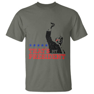That's My President Trump 2024 T Shirt President 45 And 47 US Election TS11 Military Green Print Your Wear