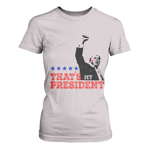 That's My President Trump 2024 T Shirt For Women President 45 And 47 US Election TS11 Ice Gray Print Your Wear