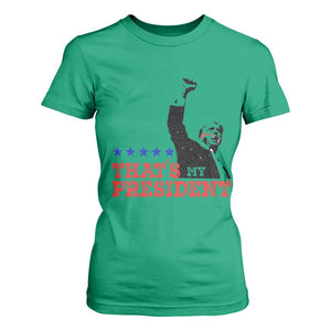 That's My President Trump 2024 T Shirt For Women President 45 And 47 US Election TS11 Irish Green Print Your Wear