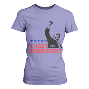 That's My President Trump 2024 T Shirt For Women President 45 And 47 US Election TS11 Violet Print Your Wear