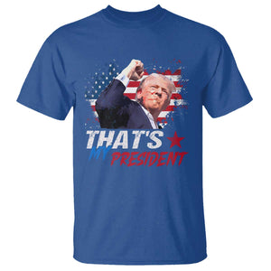 That's My President Trump 2024 T Shirt Vintage American Flag TS11 Royal Blue Print Your Wear