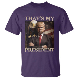 That's My President Trump 2024 T Shirt President 45 And 47 US Election Eagle TS11 Purple Print Your Wear
