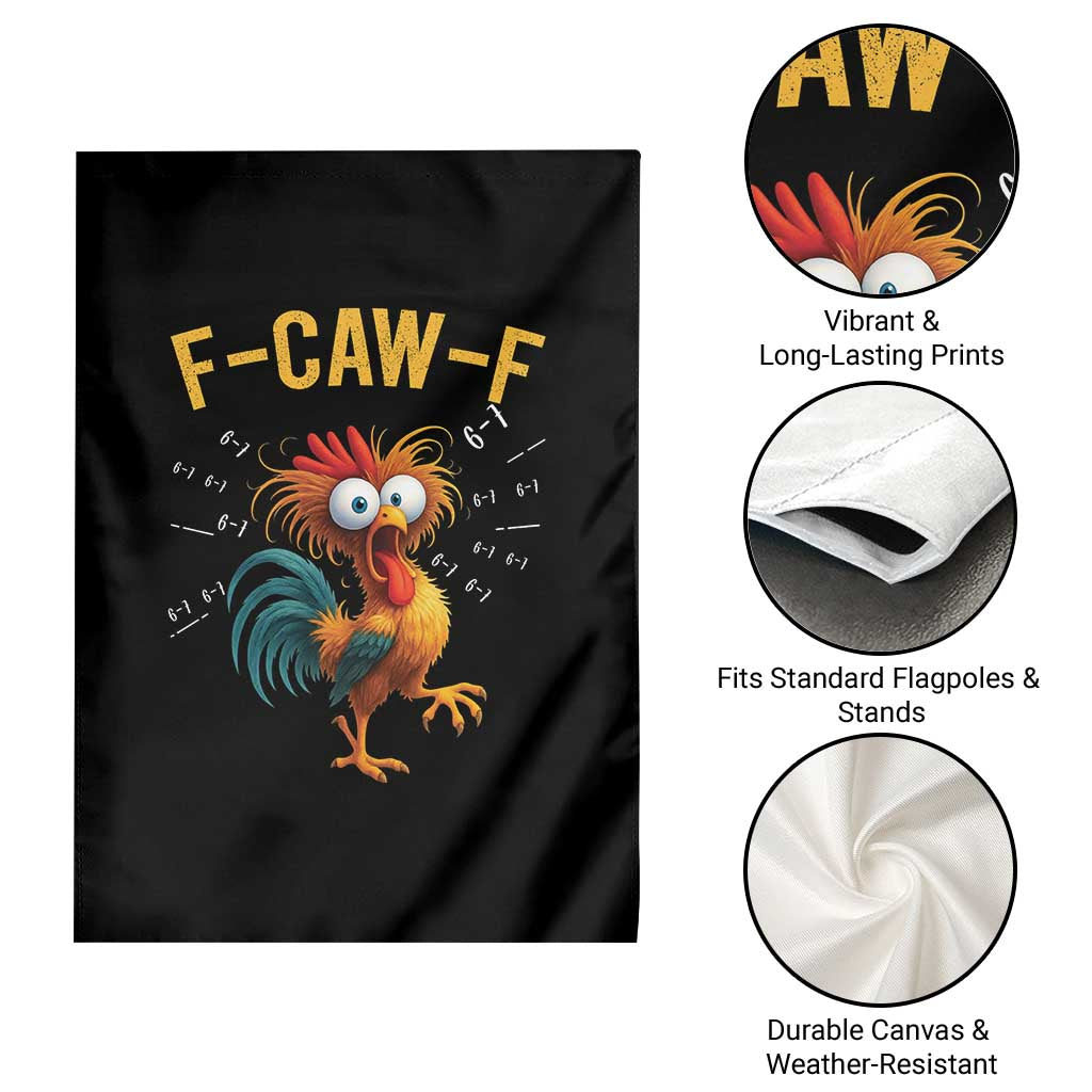 Funny F Caw F 67 Meme Garden Flag Cartoon Rooster Chicken Poultry Humor TS11 Print Your Wear