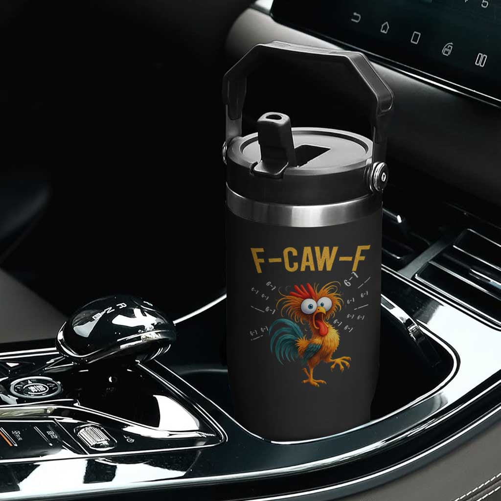 Funny F Caw F 67 Meme Flip Straw Tumbler Cartoon Rooster Chicken Poultry Humor TS11 Print Your Wear