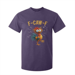 Funny F Caw F 67 Meme T Shirt For Kid Cartoon Rooster Chicken Poultry Humor TS11 Purple Print Your Wear