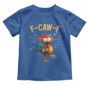 Funny F Caw F 67 Meme Toddler T Shirt Cartoon Rooster Chicken Poultry Humor TS11 Royal Blue Print Your Wear