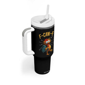 Funny F Caw F 67 Meme Tumbler With Handle Cartoon Rooster Chicken Poultry Humor TS11 Print Your Wear