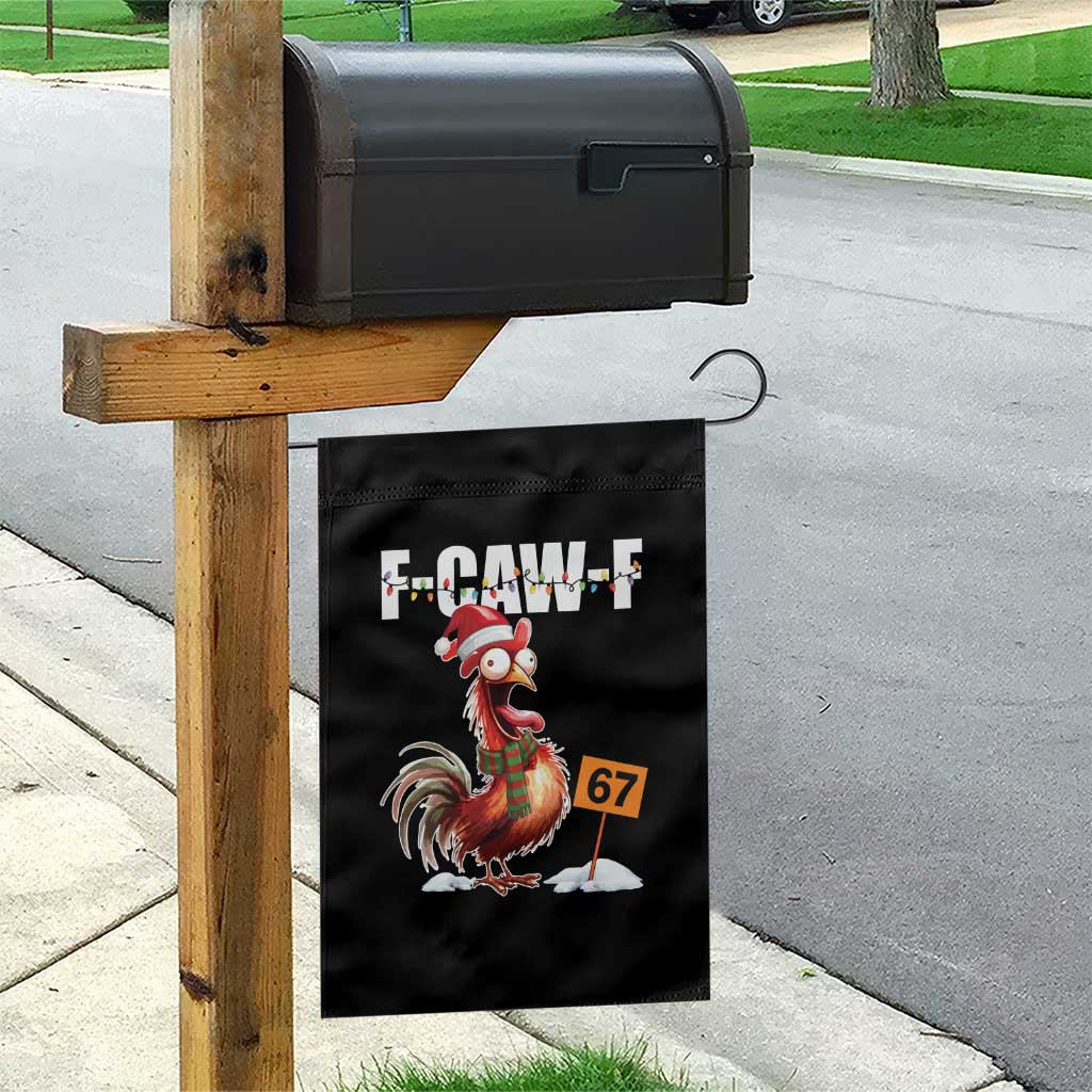 Funny F Caw F 67 Meme Christmas Garden Flag Xmas Cartoon Rooster Chicken Poultry Humor TS11 Print Your Wear