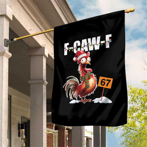 Funny F Caw F 67 Meme Christmas Garden Flag Xmas Cartoon Rooster Chicken Poultry Humor TS11 Print Your Wear