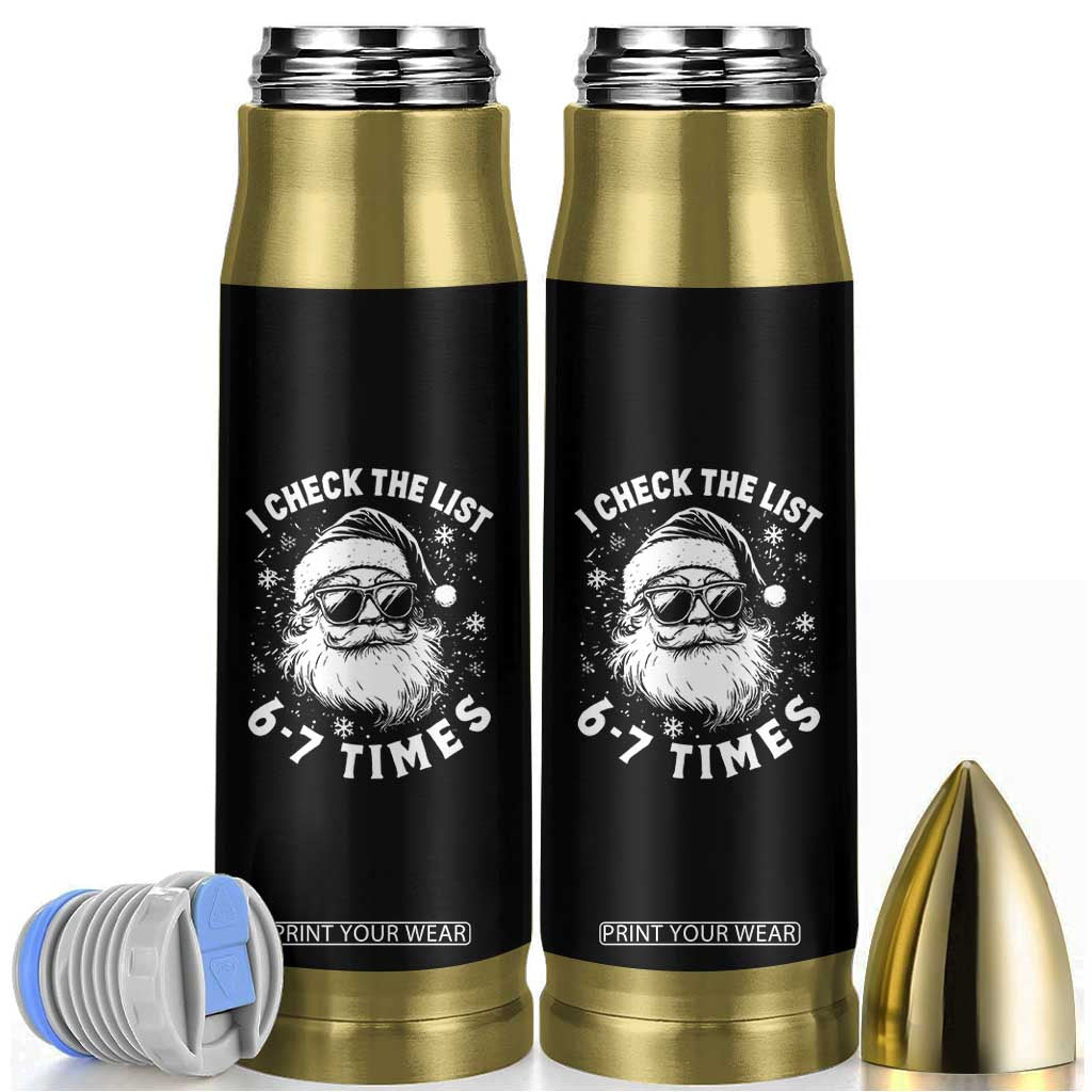 67 Meme Christmas Santa Bullet Tumbler Funny I Check The List 67 Times TS11 Black Print Your Wear