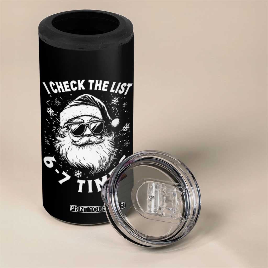 67 Meme Christmas Santa 4 in 1 Can Cooler Tumbler Funny I Check The List 67 Times TS11 Print Your Wear