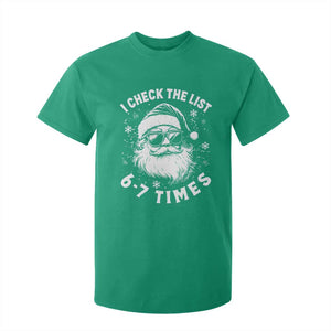 67 Meme Christmas Santa T Shirt For Kid Funny I Check The List 67 Times TS11 Irish Green Print Your Wear