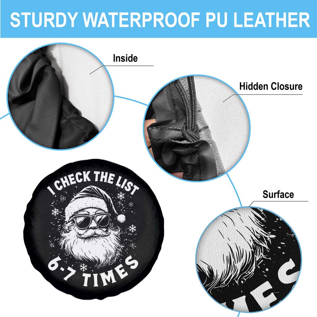 67 Meme Christmas Santa Spare Tire Cover Funny I Check The List 67 Times TS11 Print Your Wear