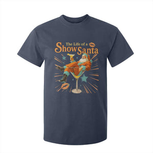 The Life Of The Show Santa T Shirt For Kid Funny Christmas Orange Santa TS11 Navy Print Your Wear