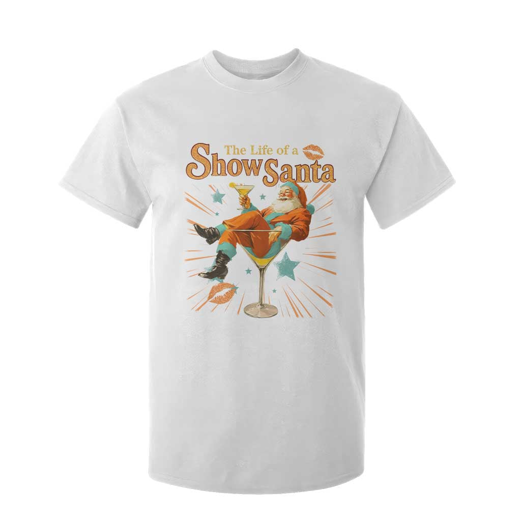 The Life Of The Show Santa T Shirt For Kid Funny Christmas Orange Santa TS11 White Print Your Wear
