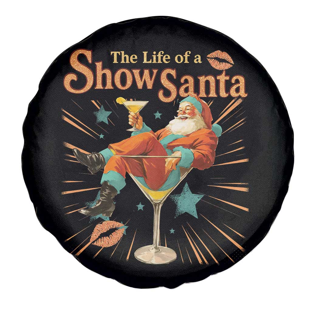 The Life Of The Show Santa Spare Tire Cover Funny Christmas Orange Santa TS11 Print Your Wear