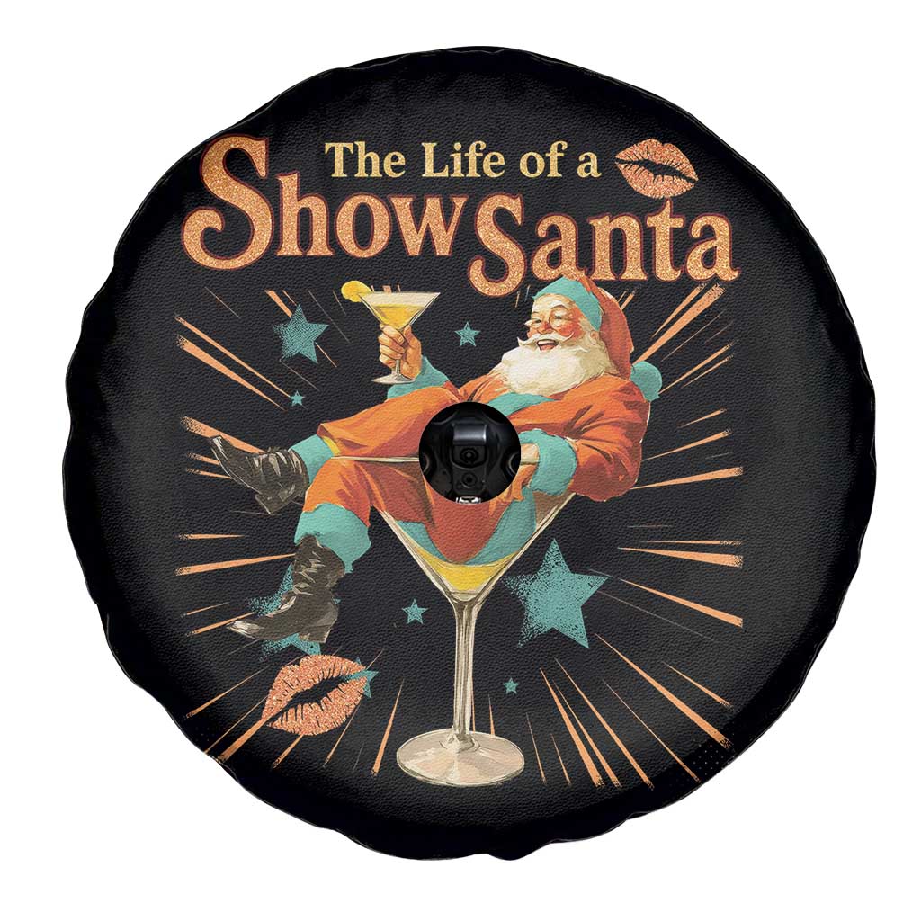 The Life Of The Show Santa Spare Tire Cover Funny Christmas Orange Santa TS11 Print Your Wear
