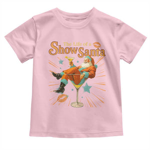 The Life Of The Show Santa Toddler T Shirt Funny Christmas Orange Santa TS11 Light Pink Print Your Wear