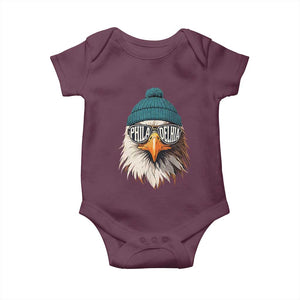 Philadelphia Fan Baby Onesie Eagles Sport Philly Fan Game Day TS11 Maroon Print Your Wear