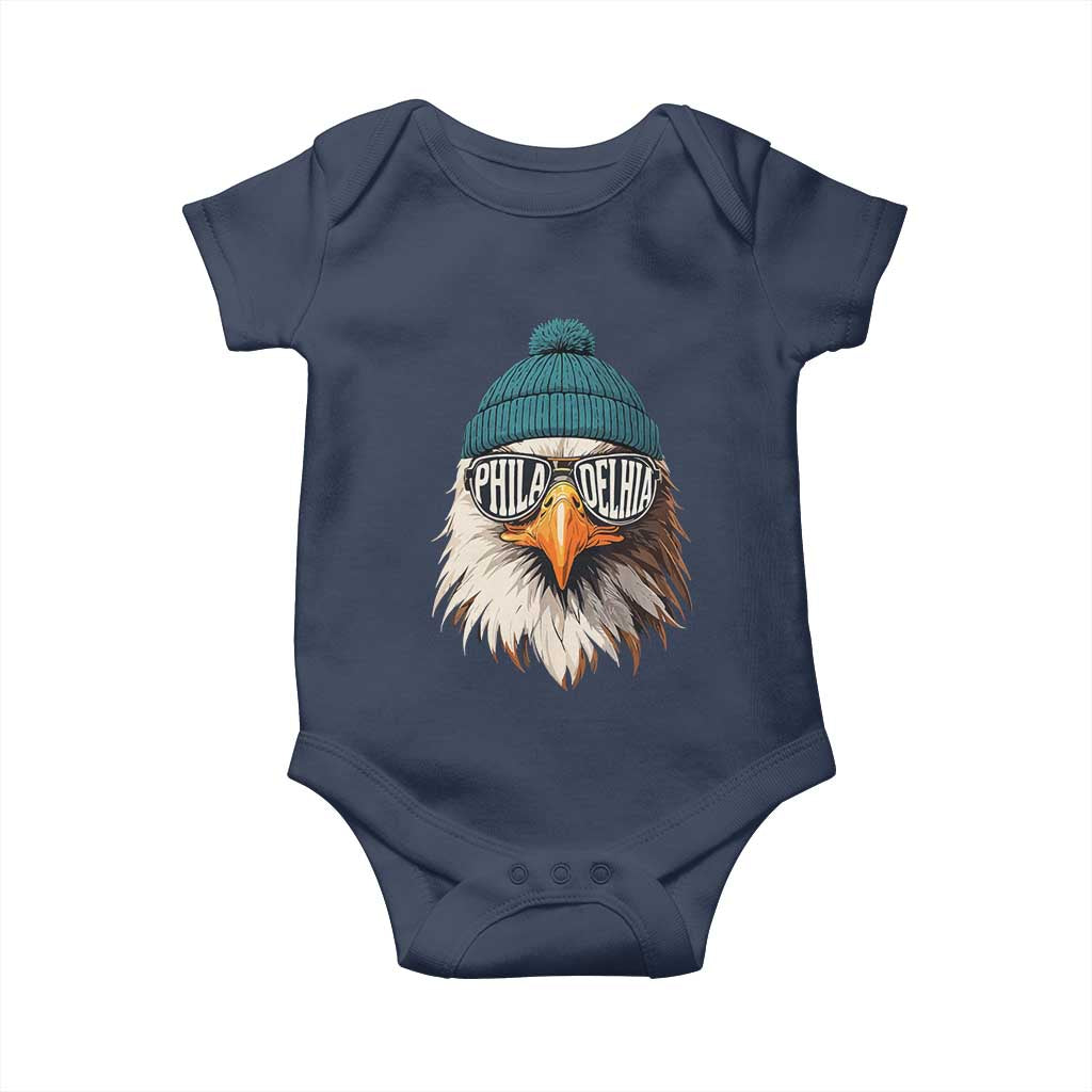 Funny PFE Game Day Baby Onesie Green Sunglasses Football Lover TS11 Navy Print Your Wear