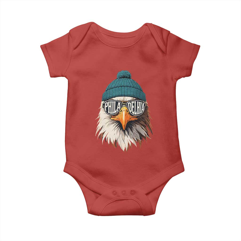 Funny PFE Game Day Baby Onesie Green Sunglasses Football Lover TS11 Red Print Your Wear