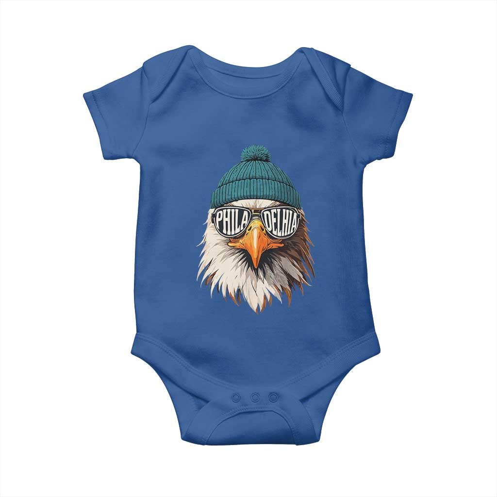 Funny PFE Game Day Baby Onesie Green Sunglasses Football Lover TS11 Royal Blue Print Your Wear