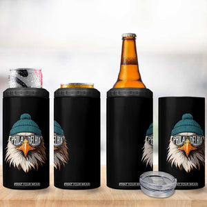 Funny PFE Game Day 4 in 1 Can Cooler Tumbler Green Sunglasses Football Lover TS11 Print Your Wear