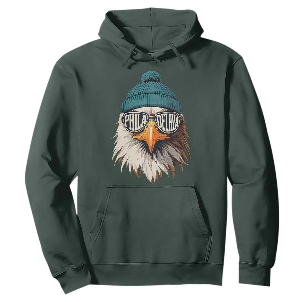 Funny PFE Game Day Hoodie Green Sunglasses Football Lover TS11 Dark Forest Green Print Your Wear