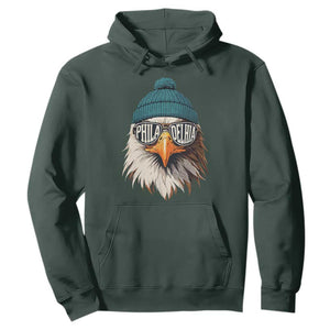 Funny PFE Game Day Hoodie Green Sunglasses Football Lover TS11 Dark Forest Green Print Your Wear