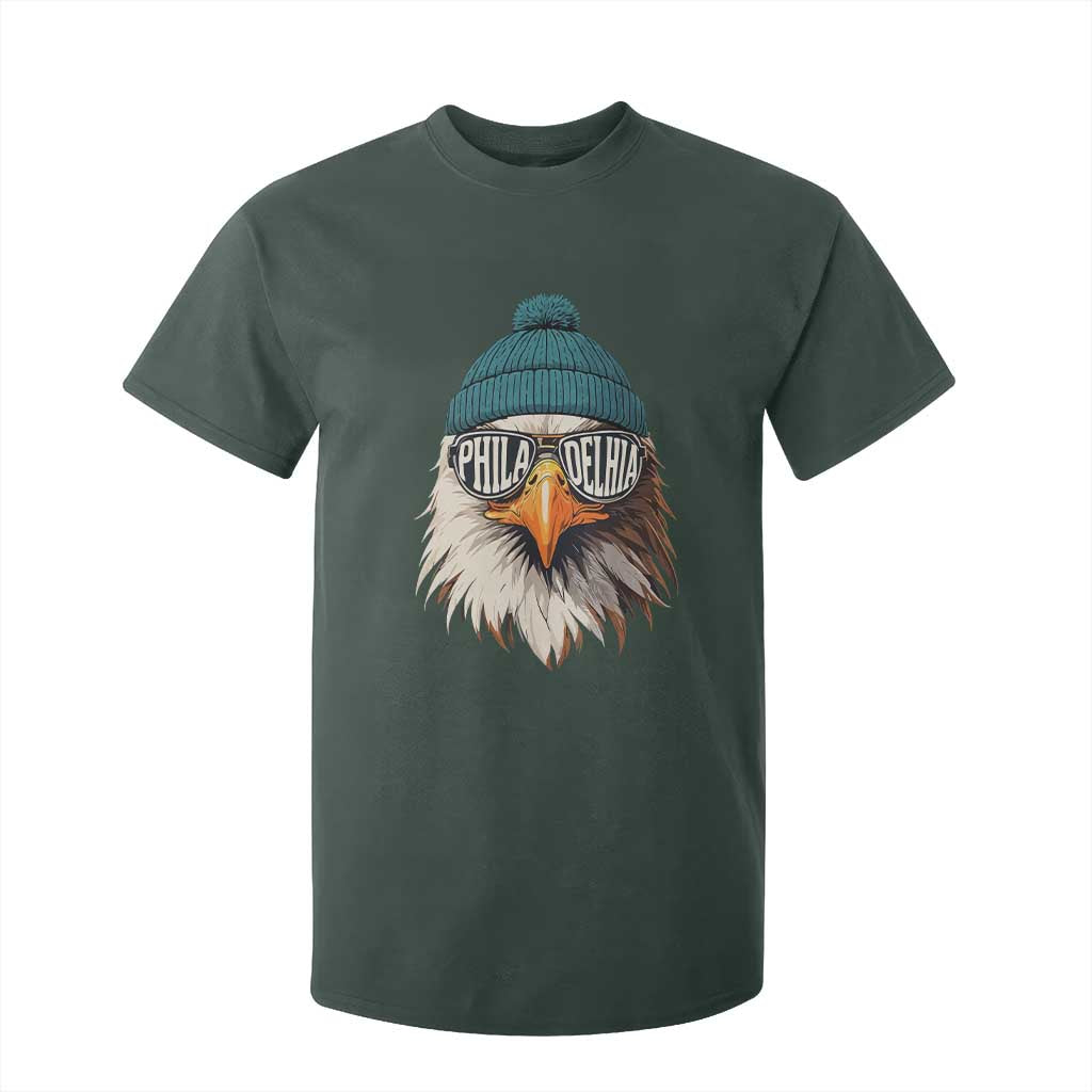 Philadelphia Fan T Shirt For Kid Eagles Sport Philly Fan Game Day TS11 Dark Forest Green Print Your Wear