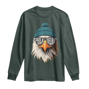 Funny PFE Game Day Long Sleeve Shirt Green Sunglasses Football Lover TS11 Dark Forest Green Print Your Wear