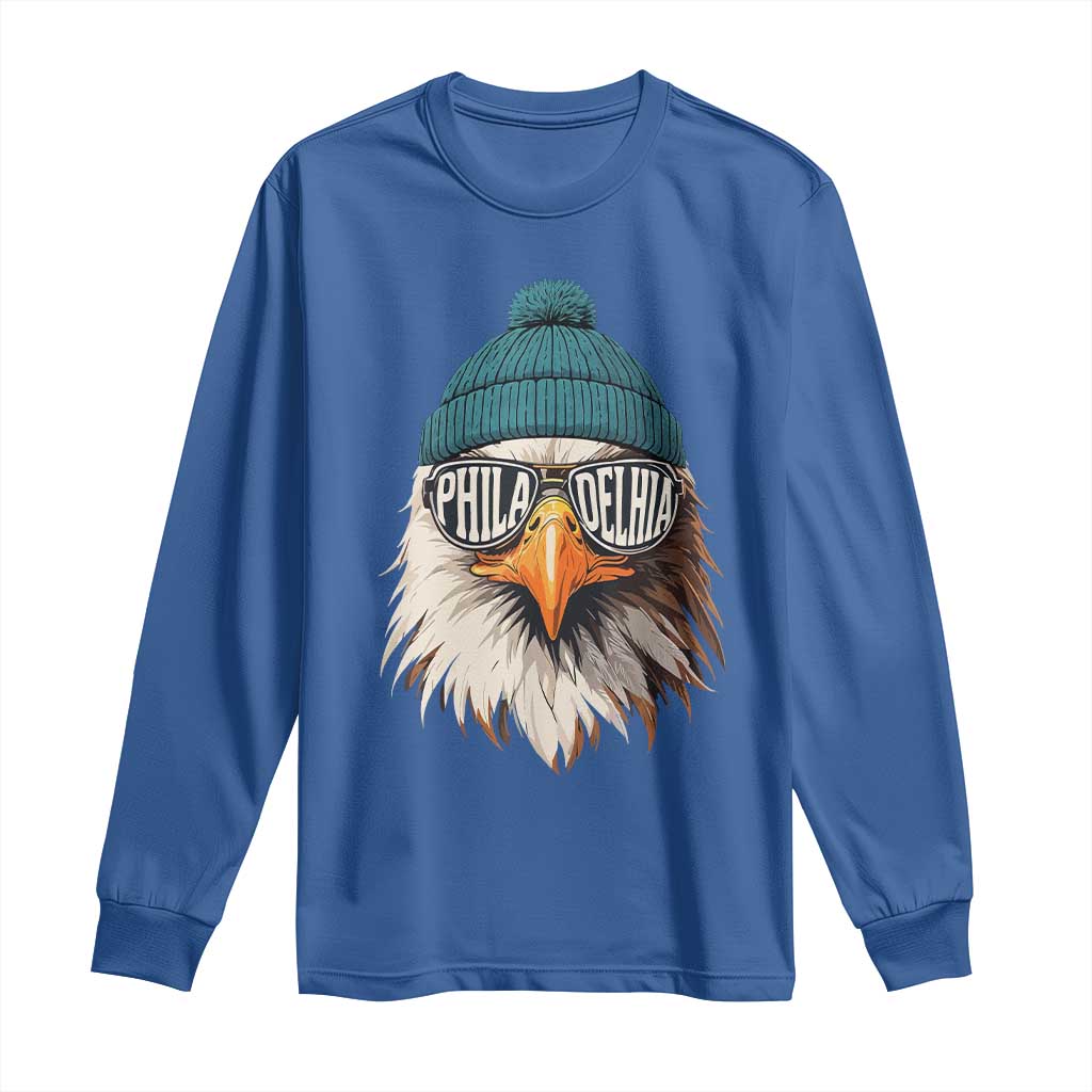 Funny PFE Game Day Long Sleeve Shirt Green Sunglasses Football Lover TS11 Royal Blue Print Your Wear