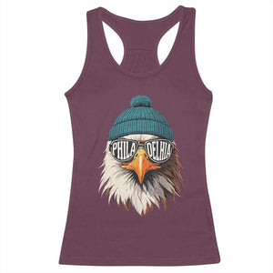 Philadelphia Fan Racerback Tank Top Eagles Sport Philly Fan Game Day TS11 Maroon Print Your Wear