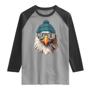 Funny PFE Game Day Raglan Shirt Green Sunglasses Football Lover TS11 Sport Gray Black Print Your Wear