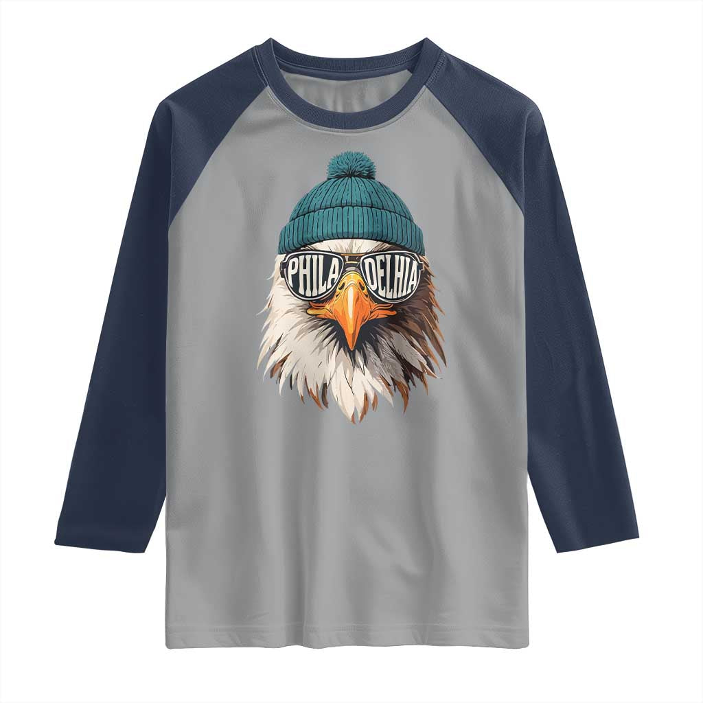 Funny PFE Game Day Raglan Shirt Green Sunglasses Football Lover TS11 Sport Gray Navy Print Your Wear