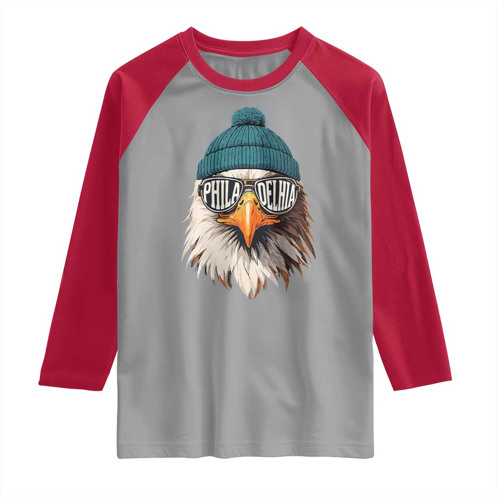Funny PFE Game Day Raglan Shirt Green Sunglasses Football Lover TS11 Sport Gray Red Print Your Wear