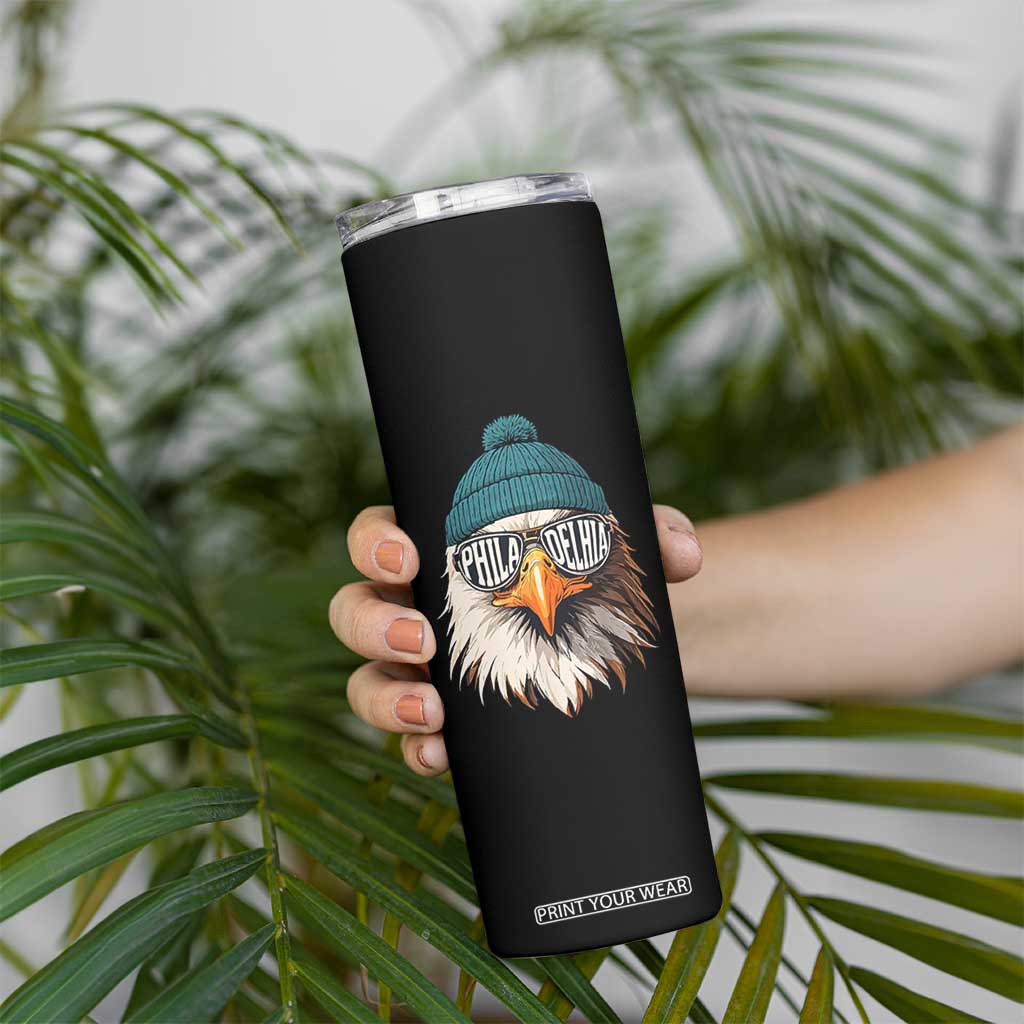 Funny PFE Game Day Skinny Tumbler Green Sunglasses Football Lover TS11 Print Your Wear