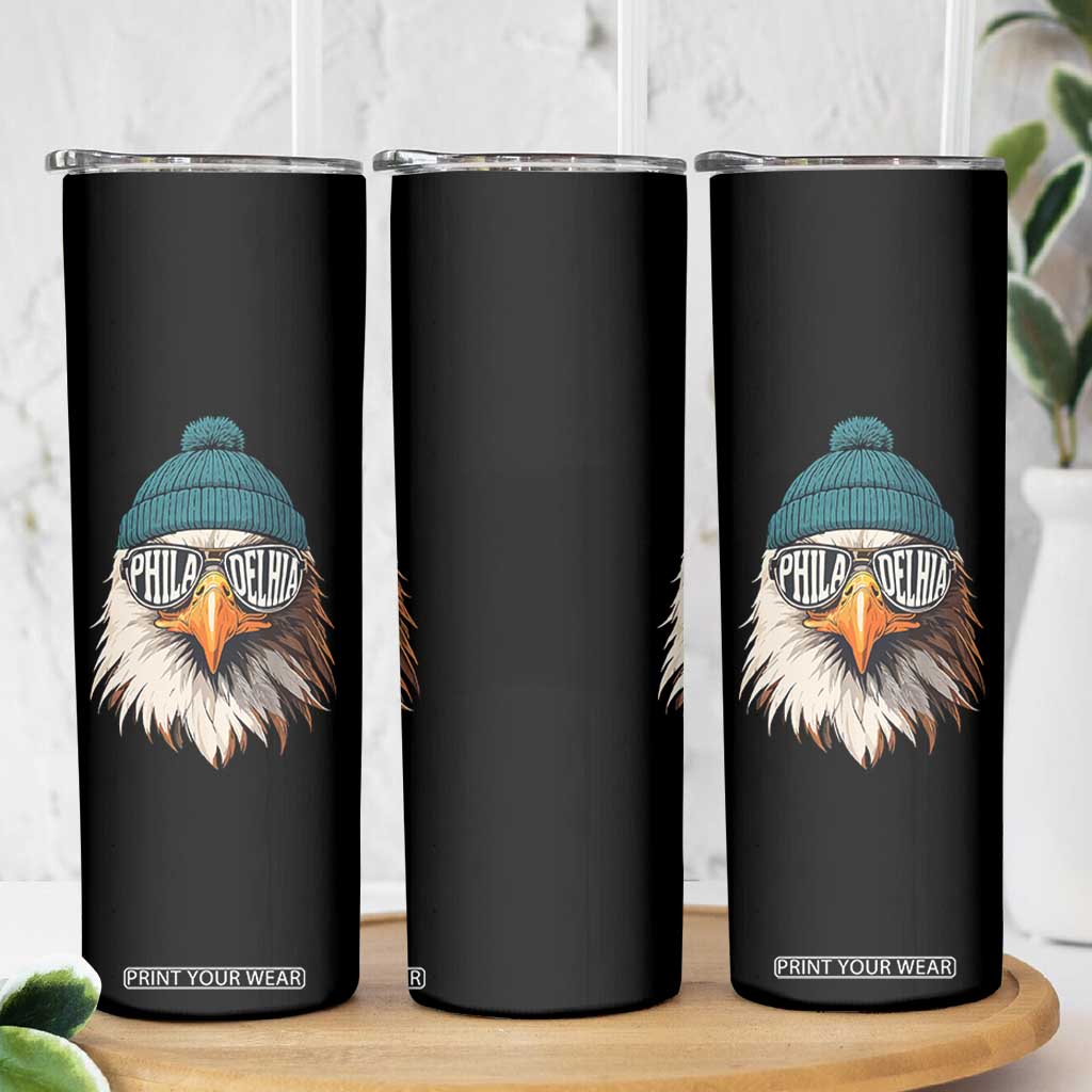 Funny PFE Game Day Skinny Tumbler Green Sunglasses Football Lover TS11 Print Your Wear