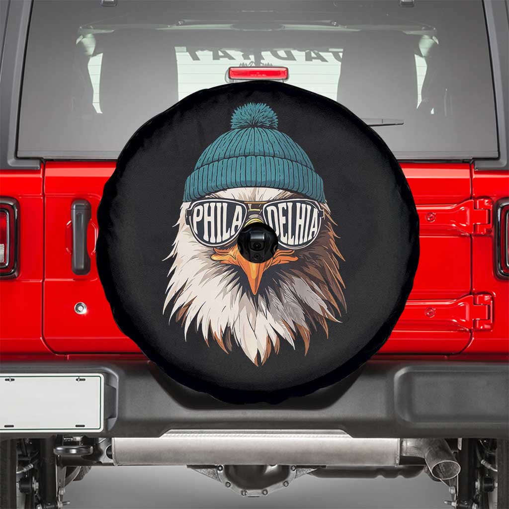 Funny PFE Game Day Spare Tire Cover Green Sunglasses Football Lover TS11 Black Print Your Wear