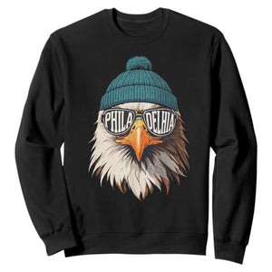 Philadelphia Fan Sweatshirt Eagles Sport Philly Fan Game Day TS11 Black Print Your Wear
