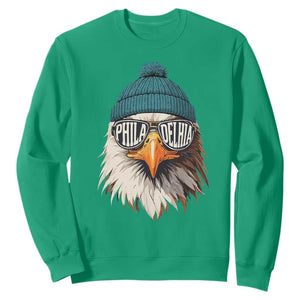 Philadelphia Fan Sweatshirt Eagles Sport Philly Fan Game Day TS11 Irish Green Print Your Wear