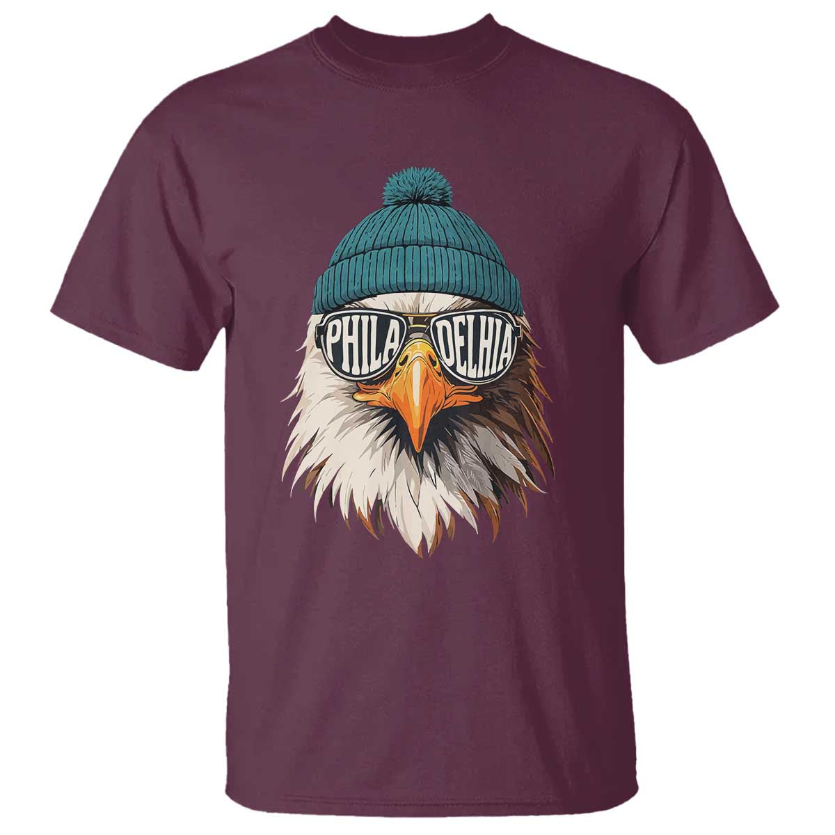 Philadelphia Fan T Shirt Eagles Sport Philly Fan Game Day TS11 Maroon Print Your Wear
