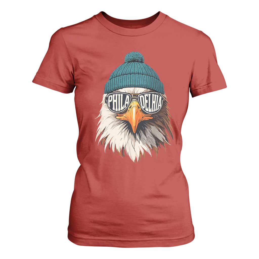 Philadelphia Fan T Shirt For Women Eagles Sport Philly Fan Game Day TS11 Red Print Your Wear