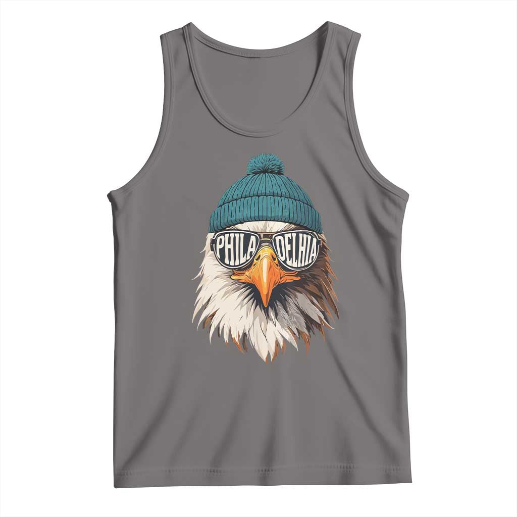 Funny PFE Game Day Tank Top Green Sunglasses Football Lover TS11 Deep Heather Print Your Wear