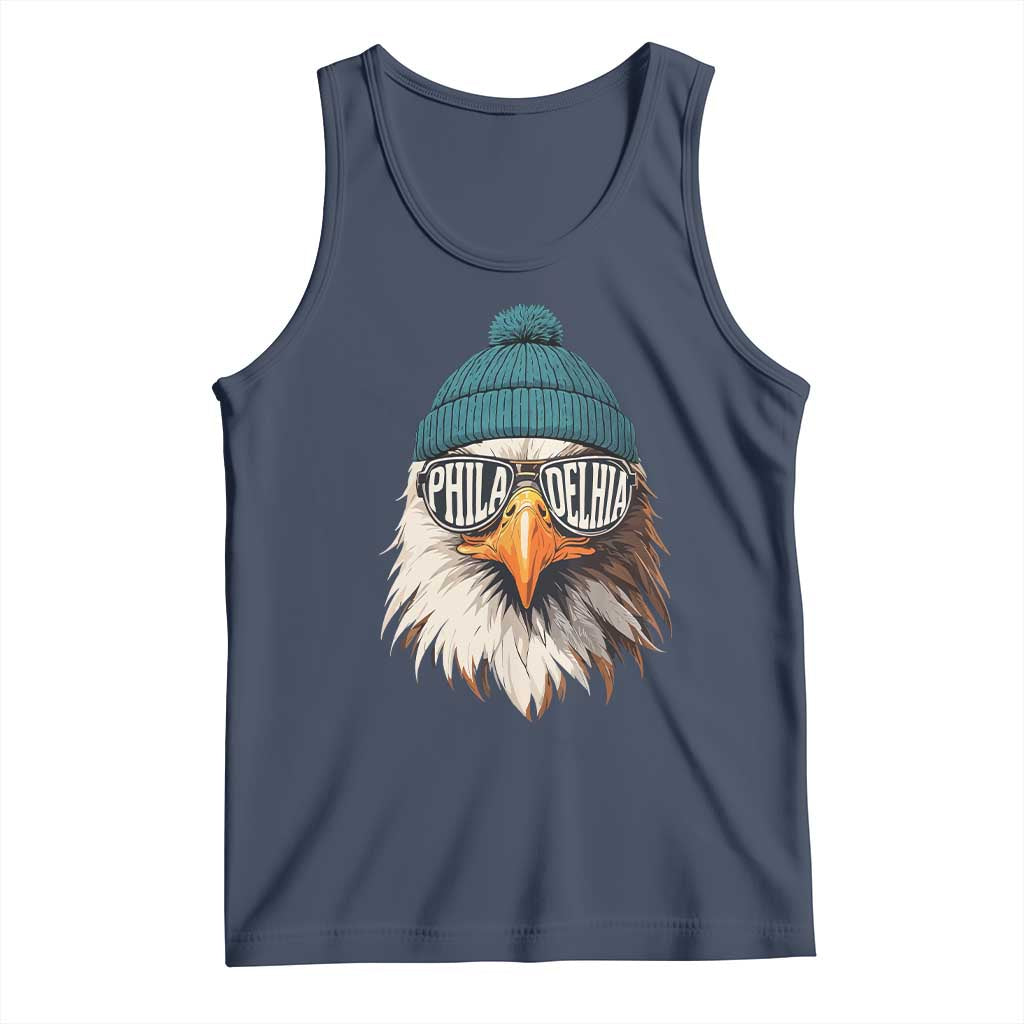 Funny PFE Game Day Tank Top Green Sunglasses Football Lover TS11 Navy Print Your Wear