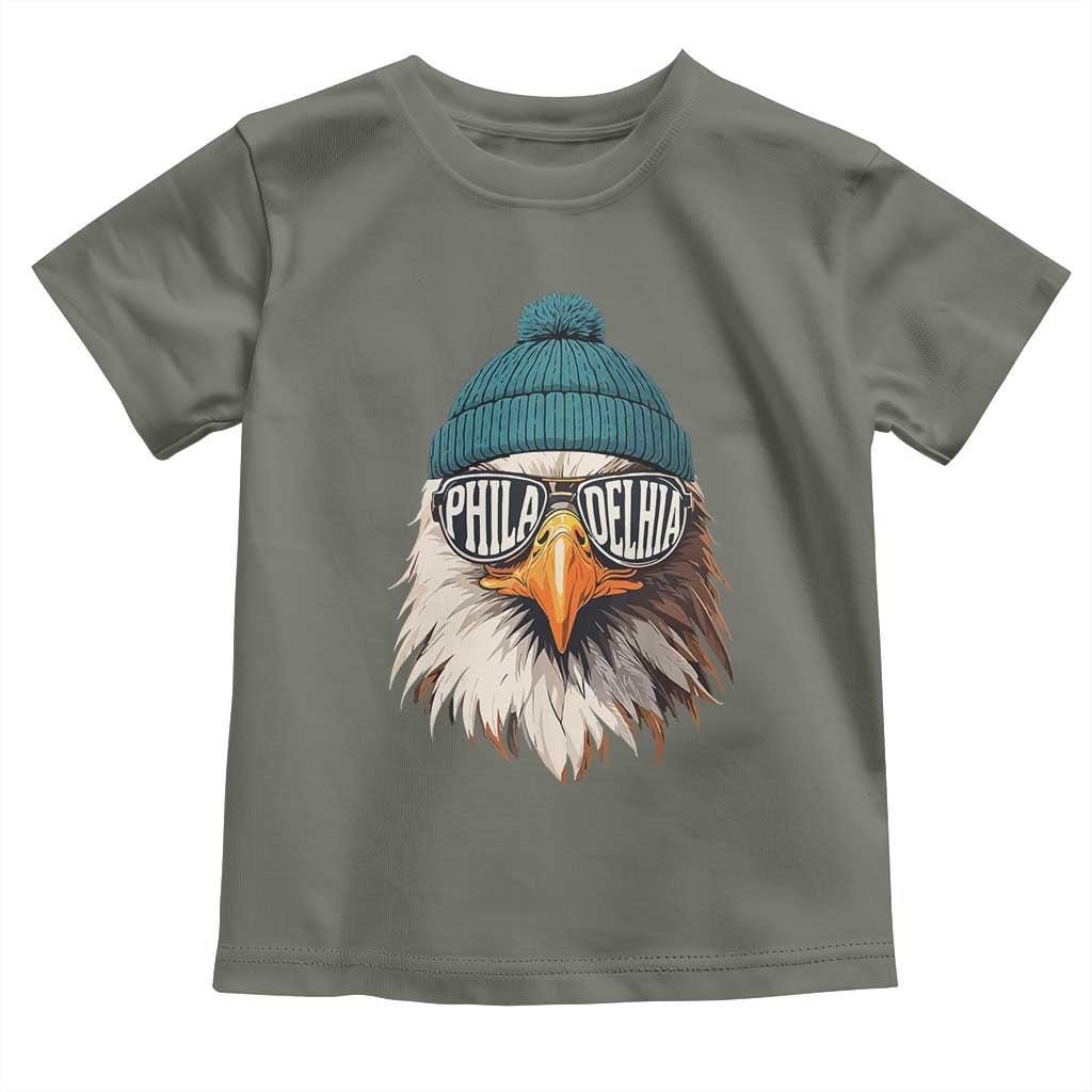 Funny PFE Game Day Toddler T Shirt Green Sunglasses Football Lover TS11 Military Green Print Your Wear